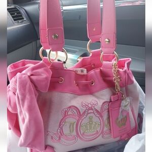 New Juicy Couture Lovers Club Daydreamer Tote Bag Pink